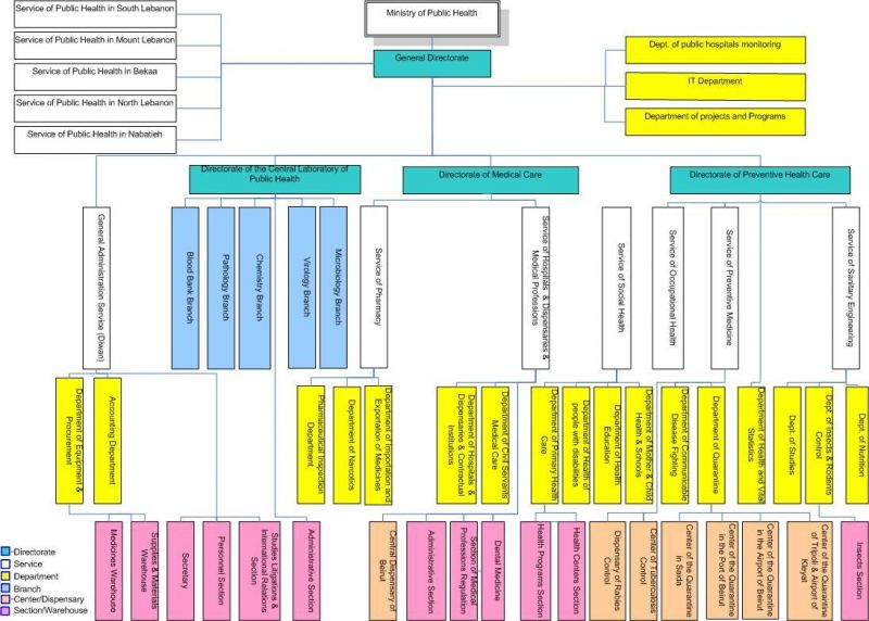 Dispensary Organizational Chart